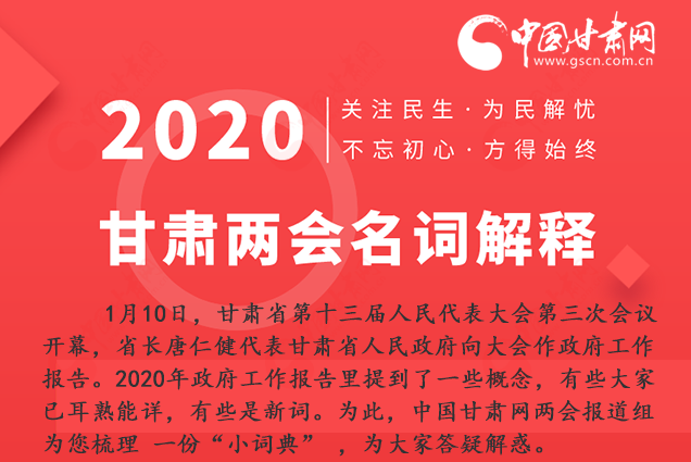 2020甘肅兩會|漲知識！政府工作報告23個新名詞，最全解釋來了