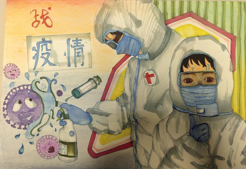“疫情當(dāng)前，孩子們有‘畫’說”作品展播（三十五）