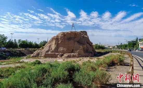 圖為沙州郡城遺址公園古遺址。　王斌銀 攝