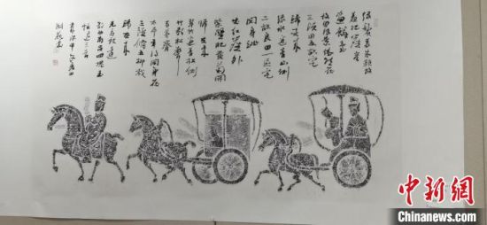 圖為傳拓作品?！〈蘖?攝