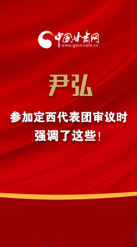 【2022甘肅兩會·圖解】尹弘書記參加定西代表團(tuán)審議時強(qiáng)調(diào)了這些！