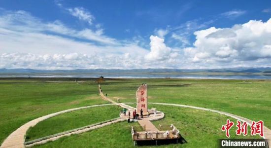 2024年6月，甘肅甘南州碌曲縣尕海湖。(資料圖)高瑩 攝