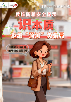 【理性購(gòu)彩】反詐防騙安全提示（1）：“識(shí)”本質(zhì) 拒絕“預(yù)測(cè)類”騙局