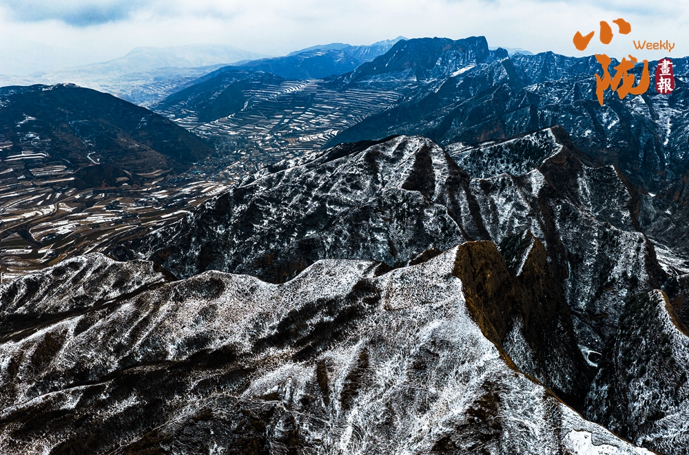 鐵籠山丹霞 一場春雪，億萬年的守望